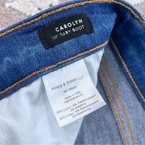 Veronica Beard Carolyn Tuxedo Stripe 10” Baby Boot Jeans - Picture 12 of 13